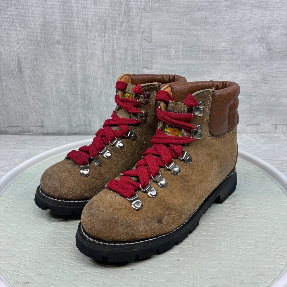 Vintage Gorilla Hiking Boots Women's 5.5 Brown Leather Suede Gorpcore Outdoor